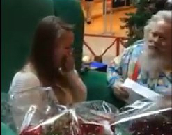 Солдат, воюющий в Афгане, сделал предложение девушке через Санту