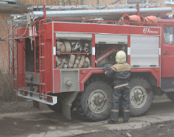 Задержанный сжег отделение полиции и погиб сам